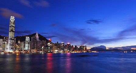 Image showing Hong Kong at night