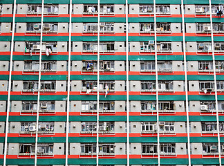 Image showing Hong Kong public housing apartment block