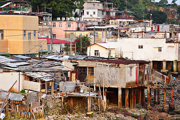 Image showing fishing village of Lei Yue Mun in Hong Kong