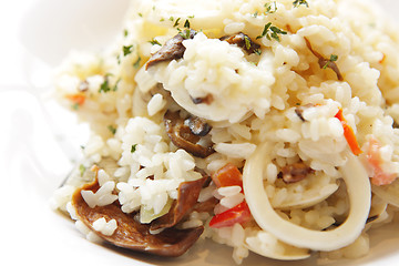 Image showing Rice with Seafood