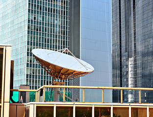 Image showing satellite dishes