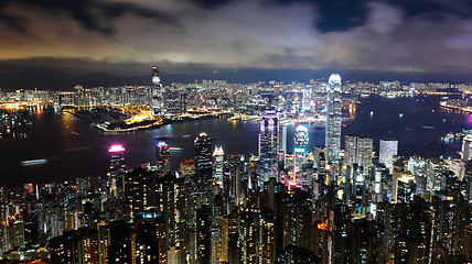 Image showing Hong Kong at night