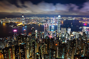 Image showing Hong Kong at night