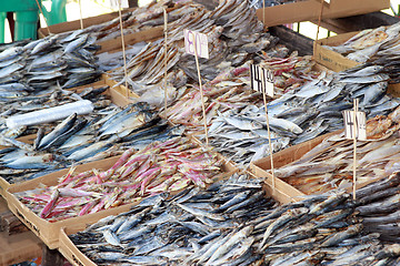 Image showing Fish market in Tanjay city in the Philipines