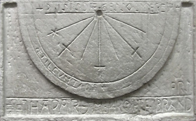 Image showing Sun clock dial