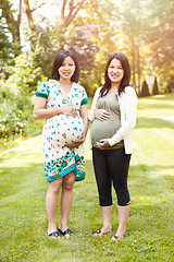 Image showing Pregnant Asian women