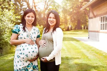 Image showing Pregnant Asian women