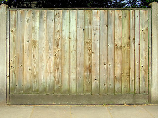 Image showing Wooden fence