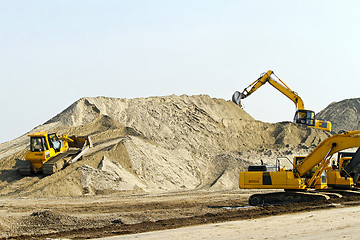 Image showing Road construction site