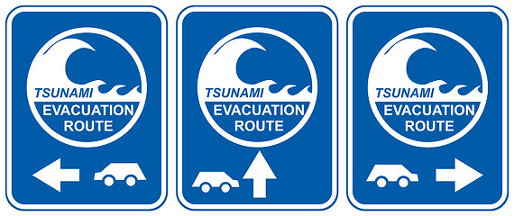 Image showing Tsunami evacuation vehicles