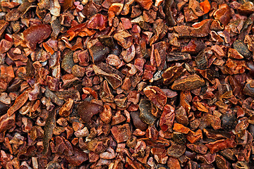 Image showing Cocoa nibs background