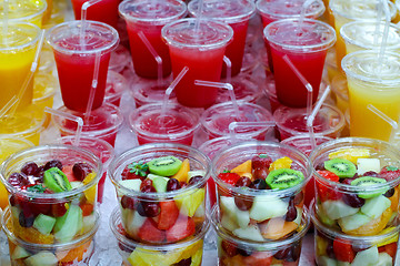 Image showing Fresh juices