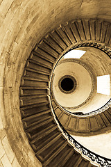 Image showing Spiral sepia