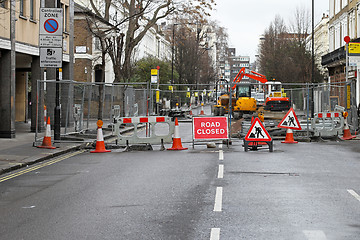 Image showing Road works