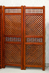 Image showing Wooden screen