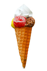 Image showing Ice cream cone