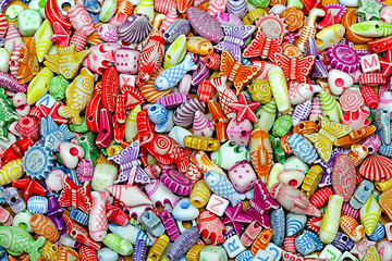 Image showing Colourful beads