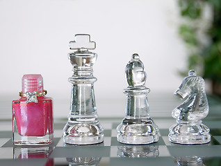 Image showing Chess Pieces - Bishop, Knight, Queen and King