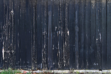 Image showing Black fence
