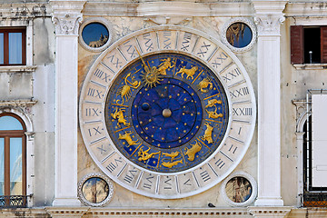 Image showing Venice zodiac clock