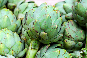 Image showing Artichokes pile