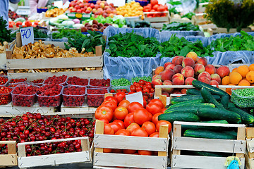 Image showing Farmers market place