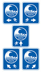 Image showing Tsunami evacuation route