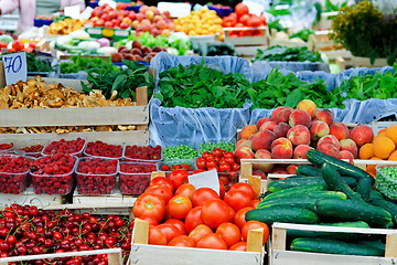 Image showing Farmer market place