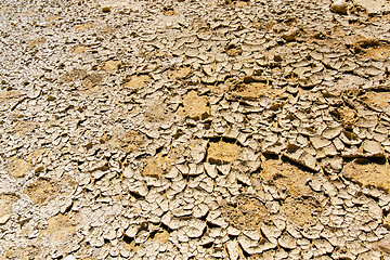 Image showing Cracked desert land