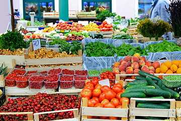 Image showing Farmers market