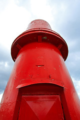 Image showing Red lighthouse tower