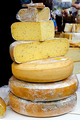 Image showing Cheese pile