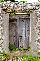 Image showing Old wooden door