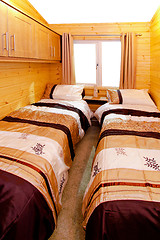 Image showing Cabin bedroom