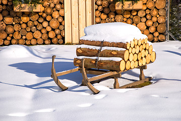 Image showing winter hut christmas