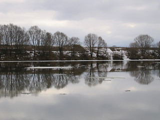 Image showing overcast day on the river