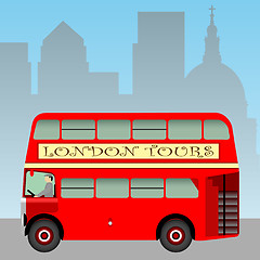 Image showing Red London Bus