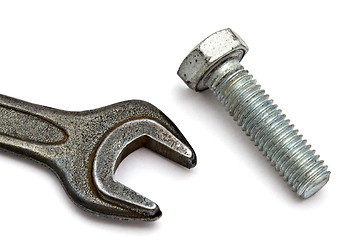 Image showing Wrench and bolt 