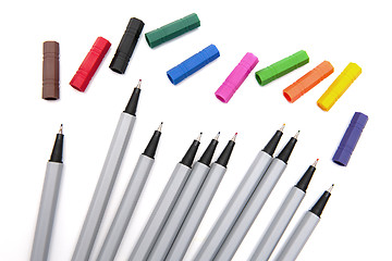 Image showing Colorful markers