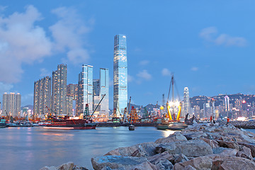 Image showing hongkong night