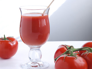 Image showing Tomato juice X