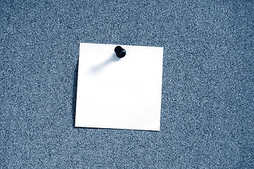 Image showing blank sheet paper on bulletin board