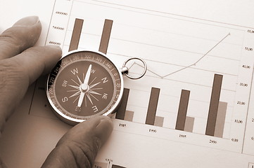 Image showing business compass