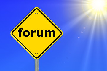 Image showing internet forum concept