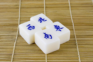 Image showing Chinese mahjong tiles