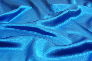 Image showing blue satin background