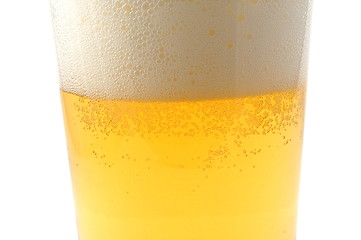 Image showing glass of beer isolated on white background