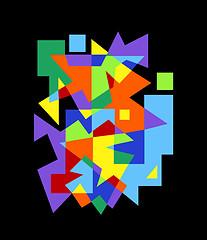 Image showing abstract colorful geometric pattern