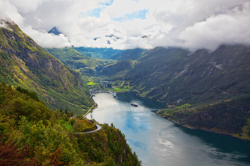 Image showing View of Geiranger