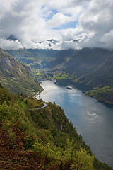 Image showing View of Geiranger